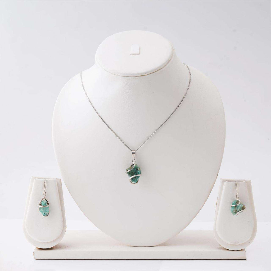 Emerald Sets in Italian Pure Silver