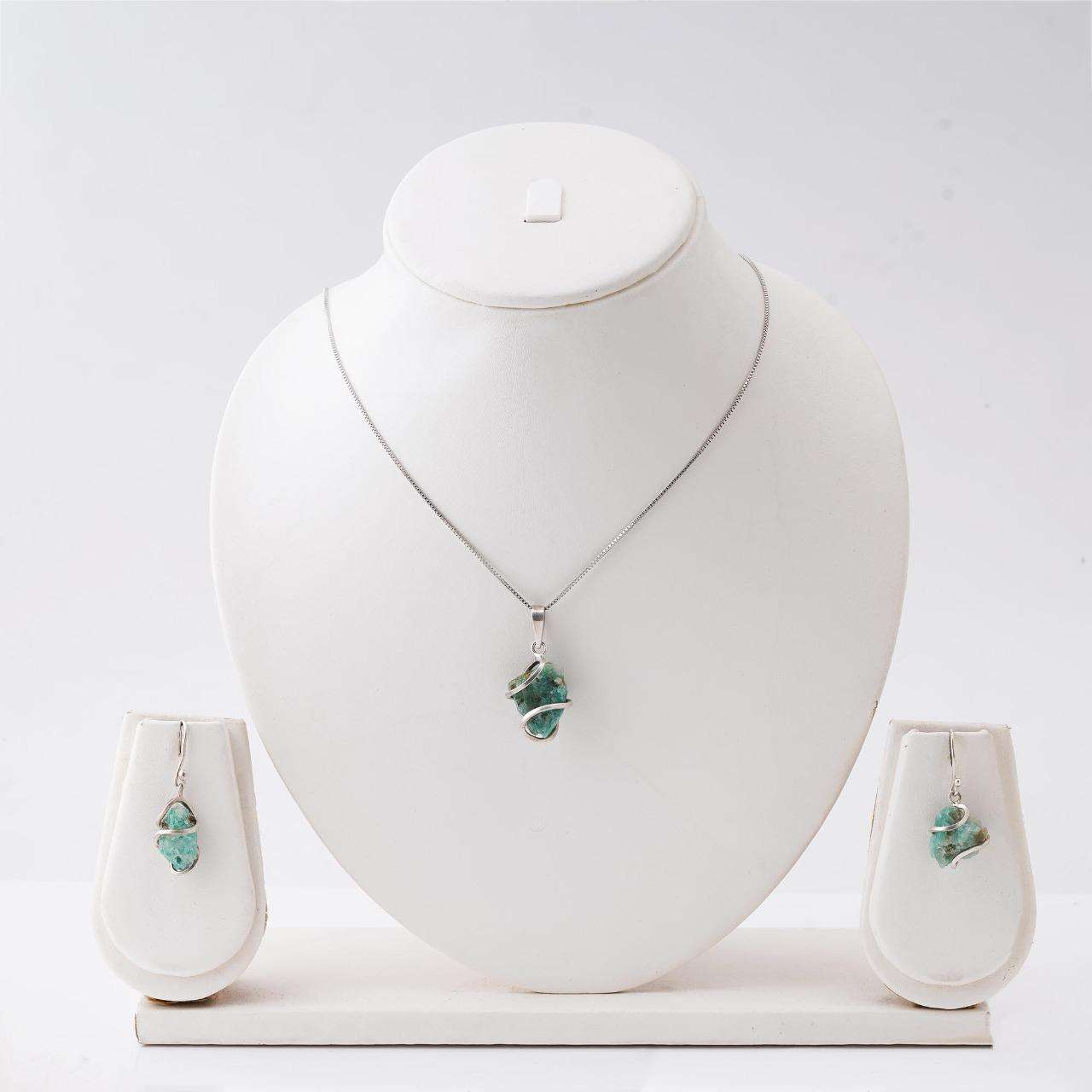 Emerald Sets in Italian Pure Silver
