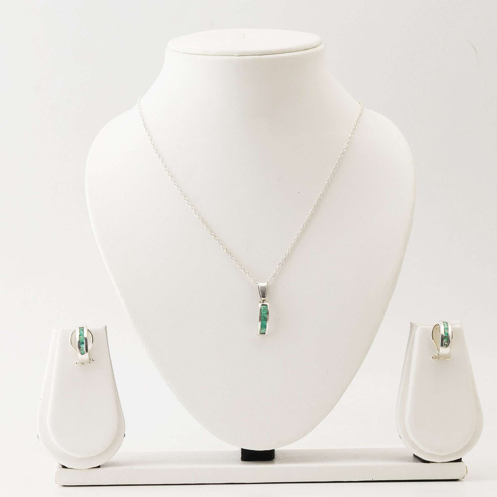 Emerald Sets in Italian Pure Silver