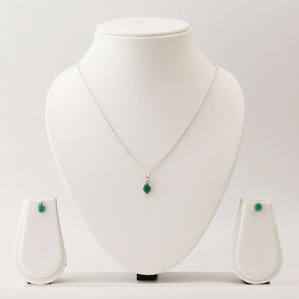 Emerald Sets in Italian Pure Silver
