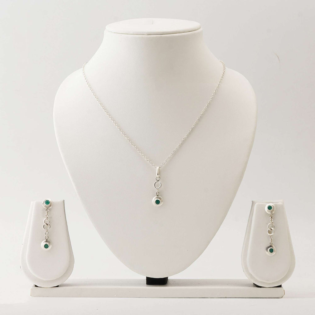 Emerald Sets in Italian Pure Silver