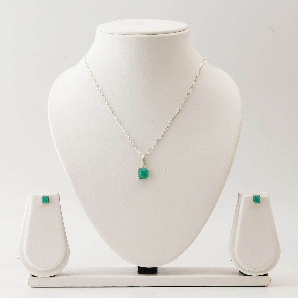 Emerald Sets in Italian Pure Silver