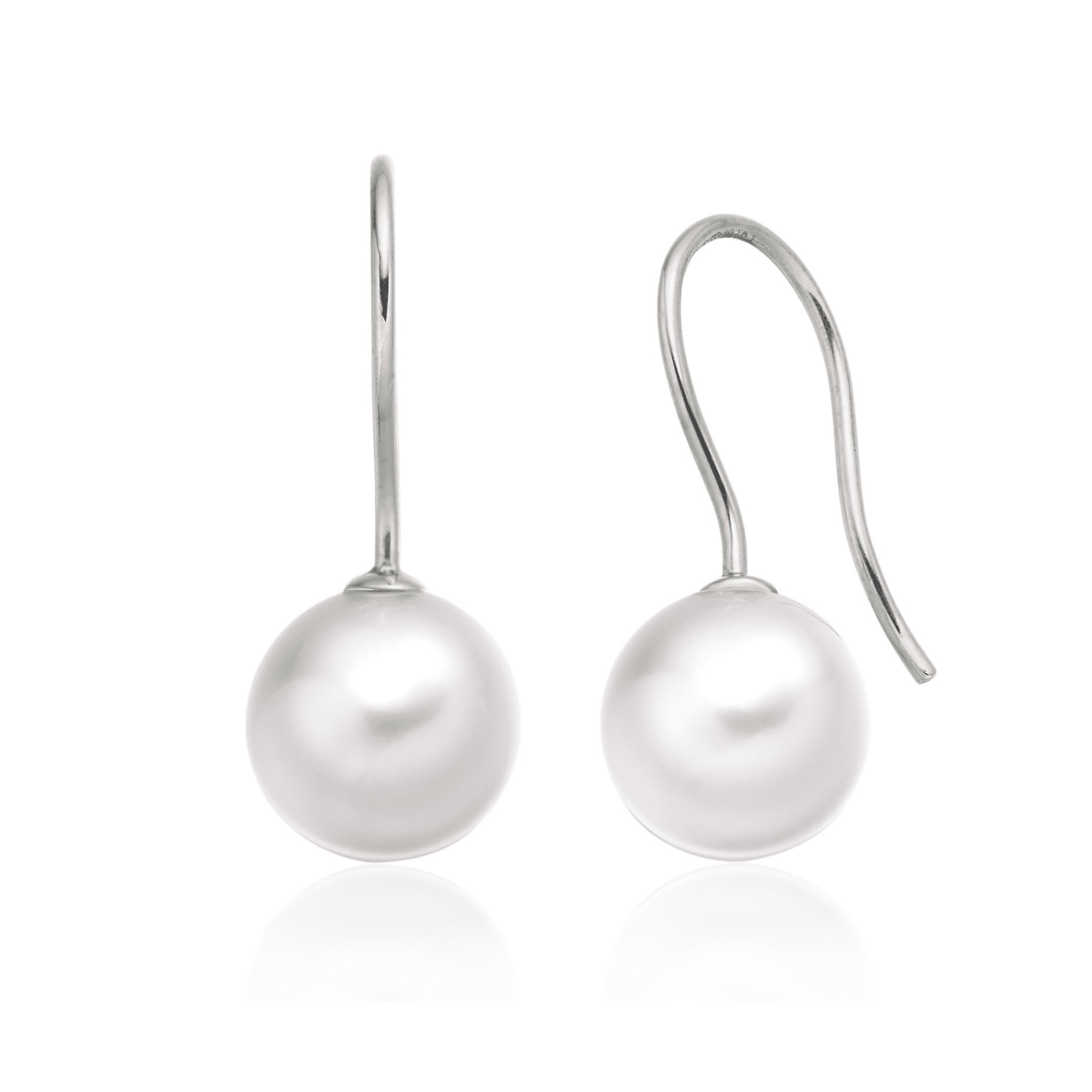 South Sea Pearl Earrings in Sterling Silver