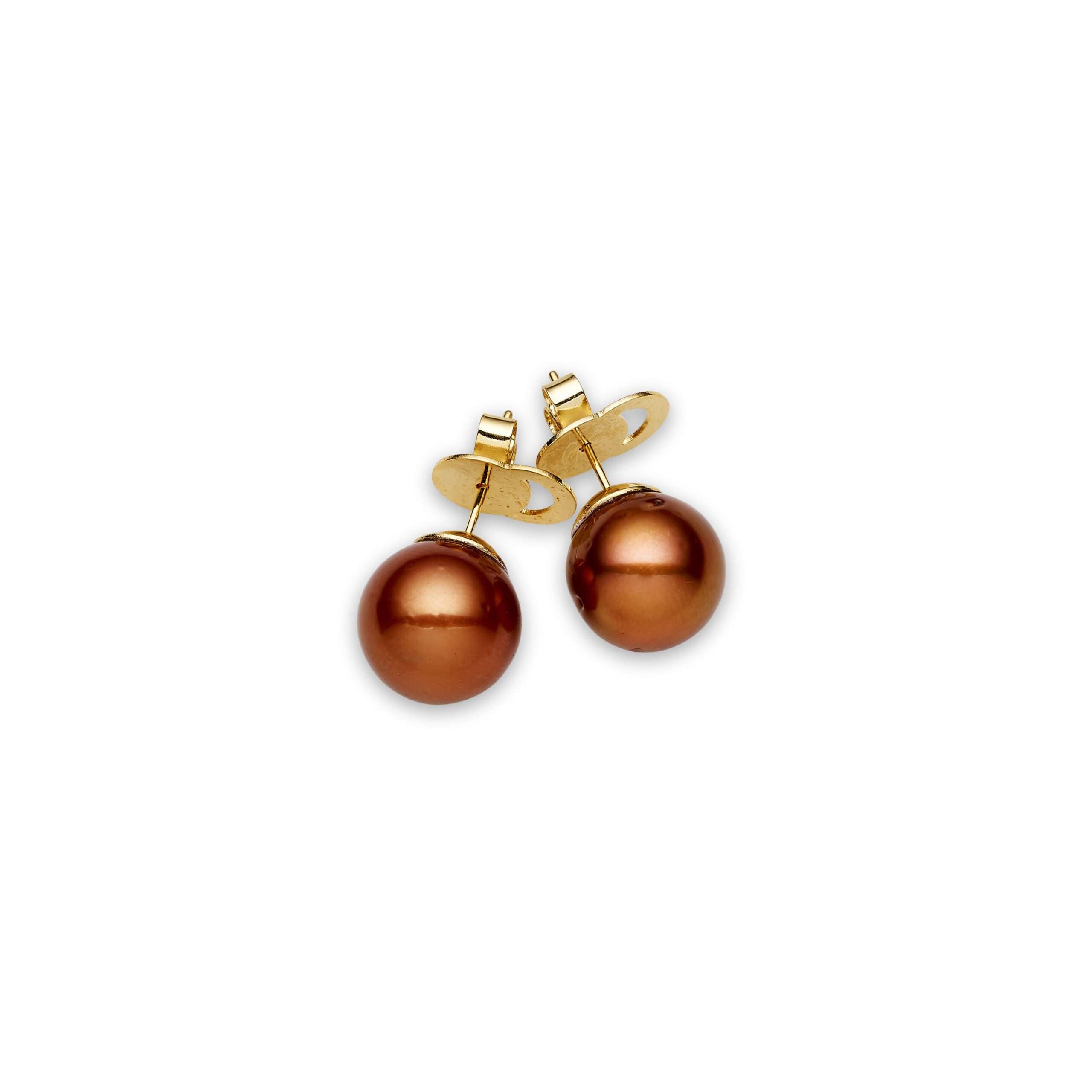 South Sea bronze pearl earrings