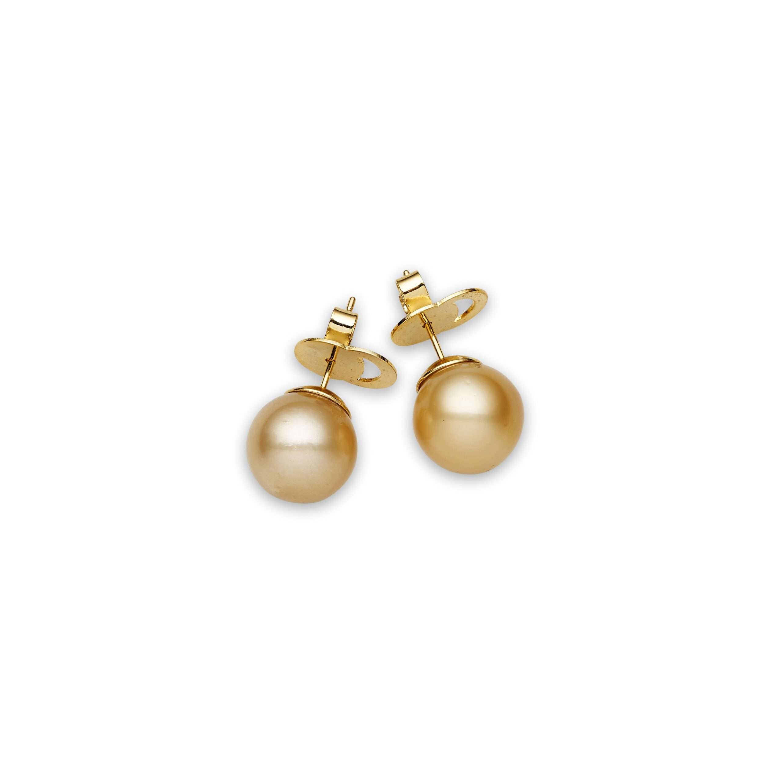 South Sea Pearl Earrings in Sterling Silver