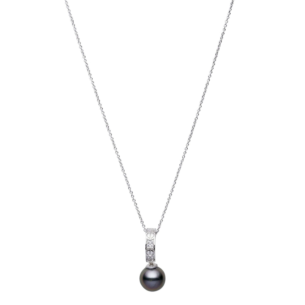Black South Sea Pearl Pendants 11-12 mm in Sterling Silver