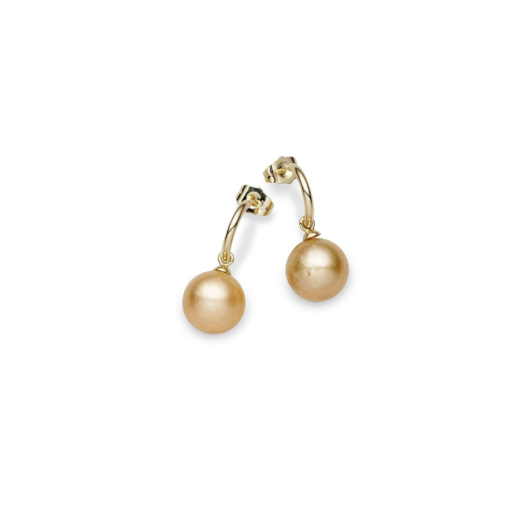 South Sea Pearl Earrings in Sterling Silver