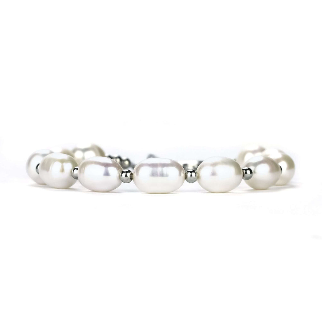 Freshwater Pearl Bracelets 7-8 mm in 925 Silver Sterling