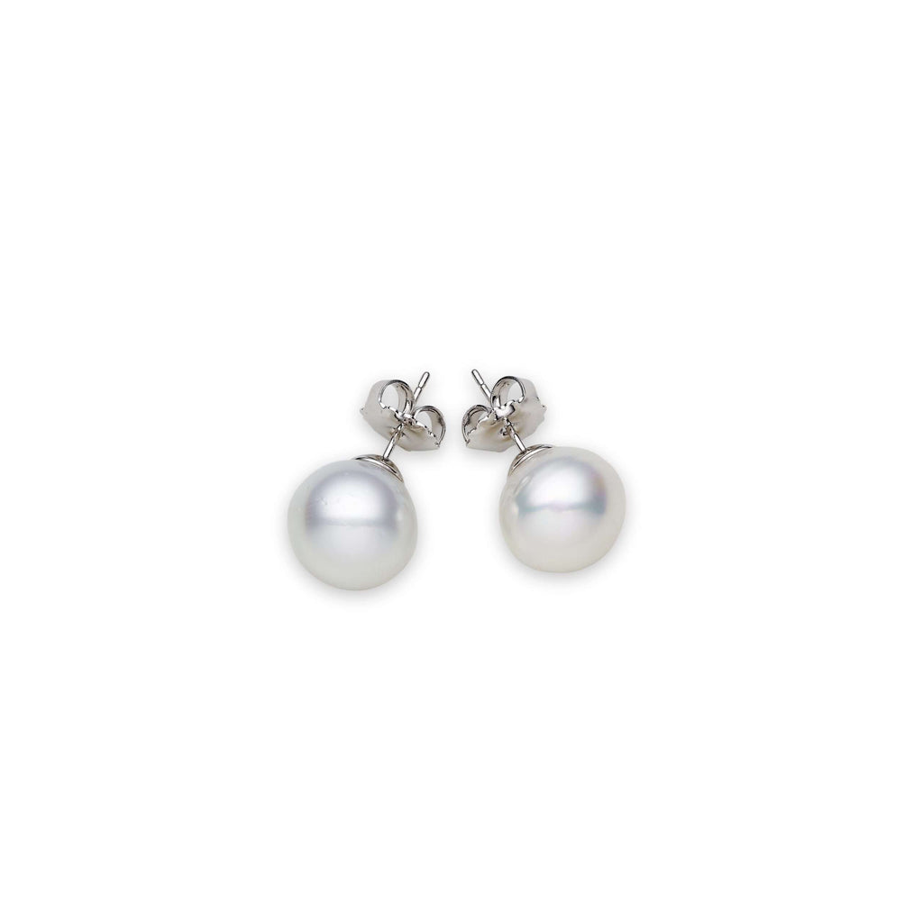 South Sea Pearl Earrings in Sterling Silver