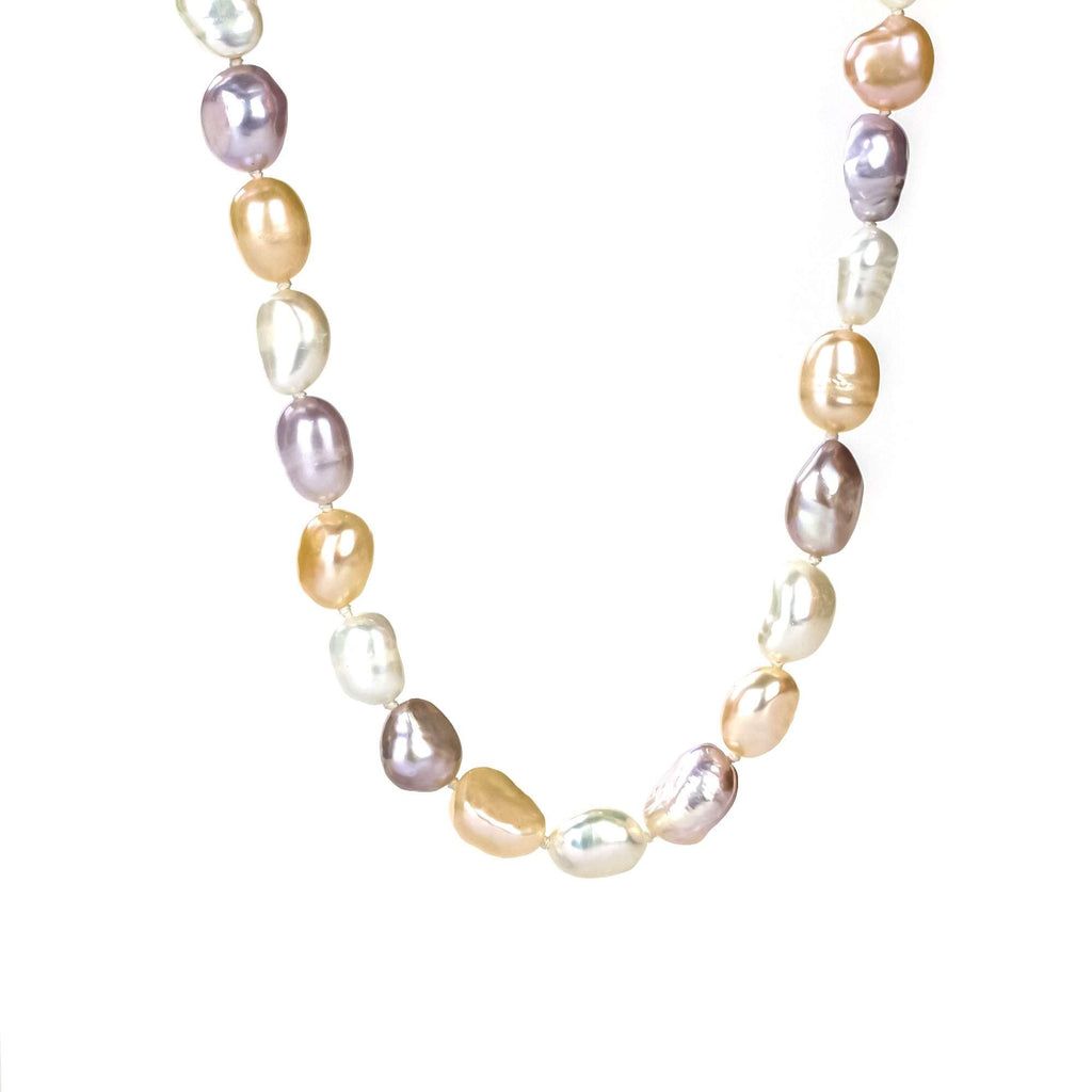 Mixed Freshwater Pearl Necklaces 8-9 mm in Strand