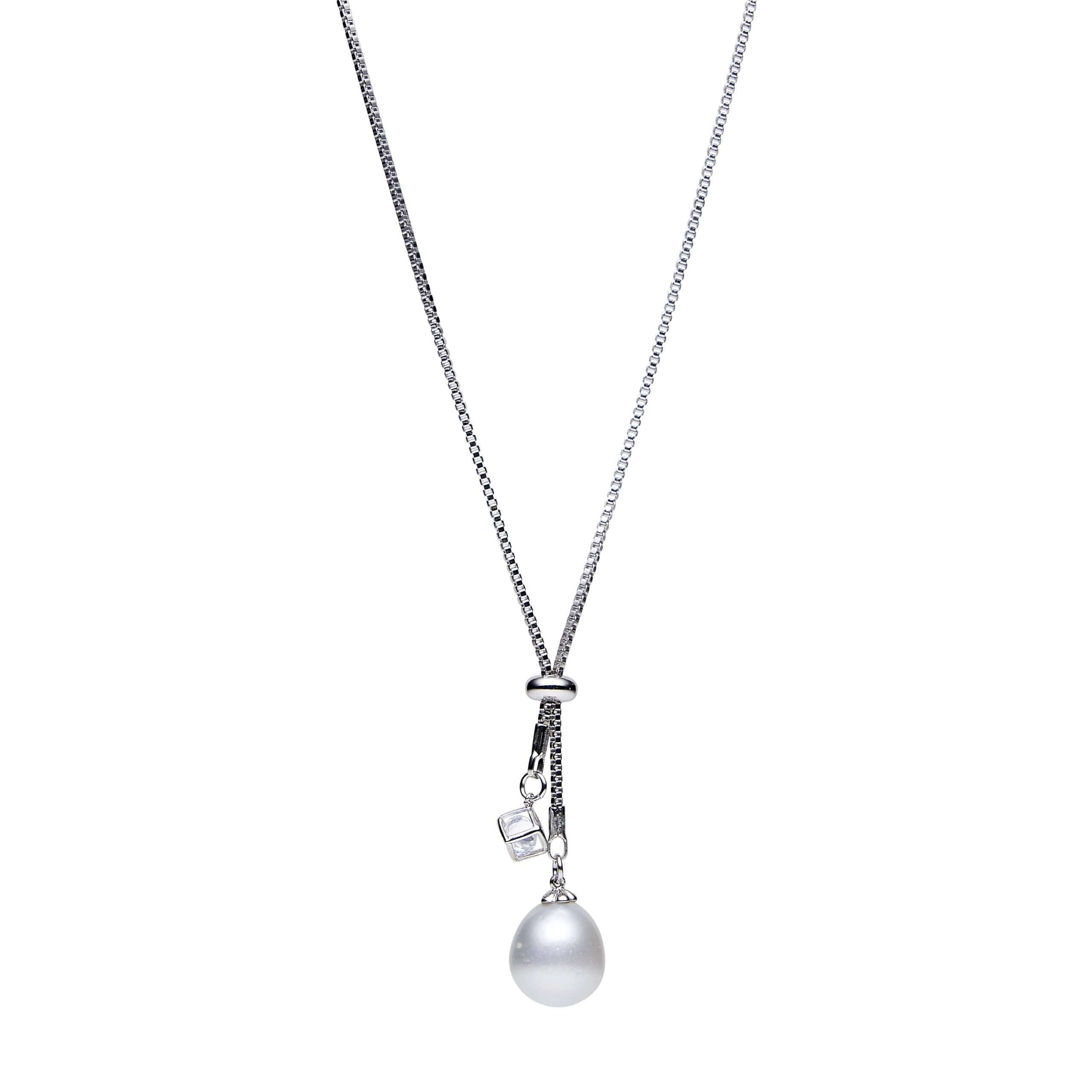 South Sea Pearl Necklace in Sterling Silver