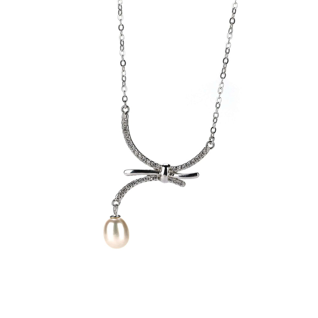 Freshwater Pearl Pendants 7 mm in 925 Sterling Silver