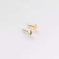Emerald Earrings in 18 CT Yellow Gold