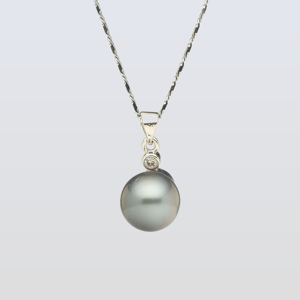 Tahitian South Sea Black Pearls Mittagong Pendant12-13 mm AA