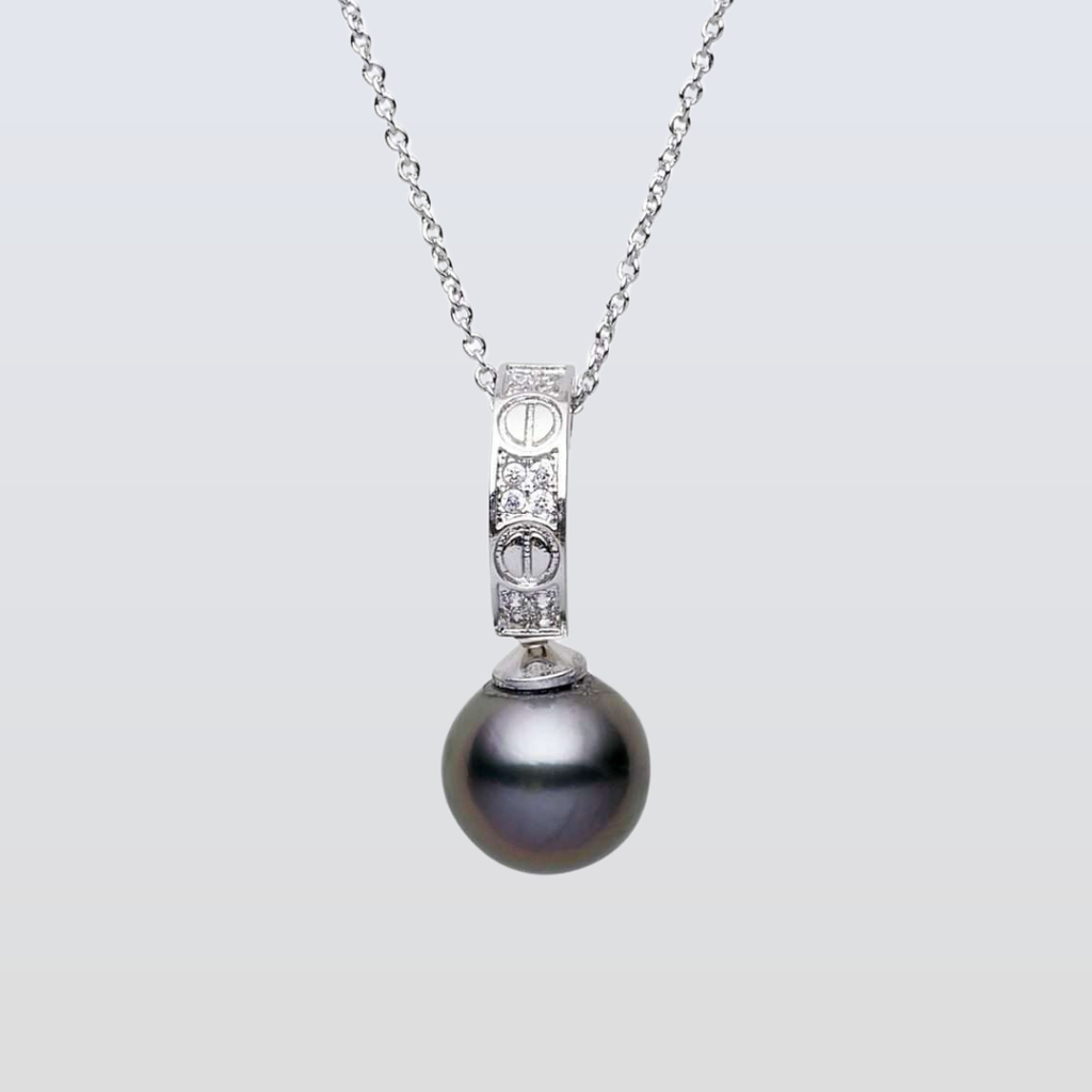 Tahitian Black Pearl Balaclava Pendant 11-12 mm AAA