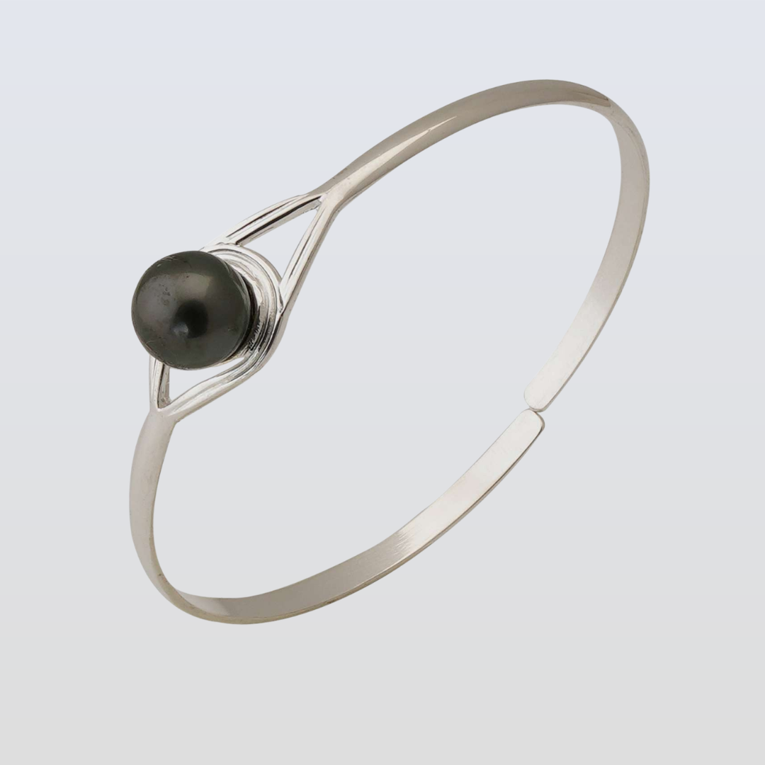 Tahitian Pearl 10.5-11.5 mm Adjustable Corner Cut Bracelet