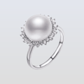 Freshwater White Pearls Darwin Rings 8-9 mm AAAA