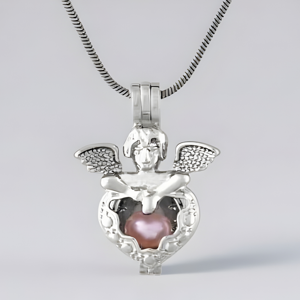 Freshwater White Pearl Unley Park Caged Pendant 8-9 mm AAA