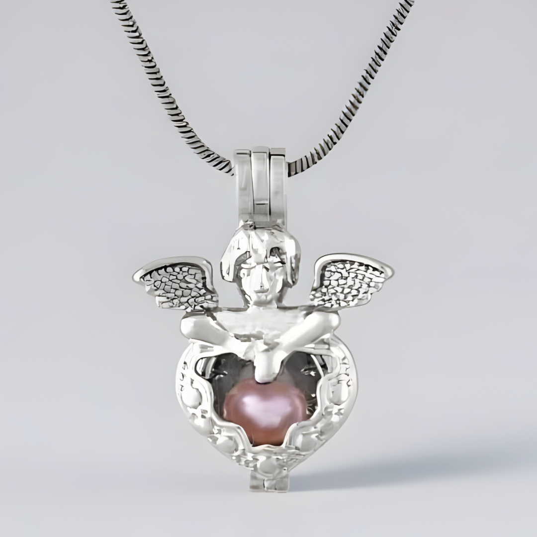 Freshwater White Pearl Unley Park Caged Pendant 8-9 mm AAA