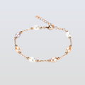 Freshwater Drop Shape Mixed Colour Brookfield Bracelet 6-7 mm AAA