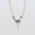 Freshwater Pearls White 17.7 inches Bulimba Strand Necklace with Drop Pearl Pendant 9-10 mm AAA