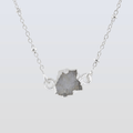 Handmade Moonstone Pendant in its Natural form in Silver 925