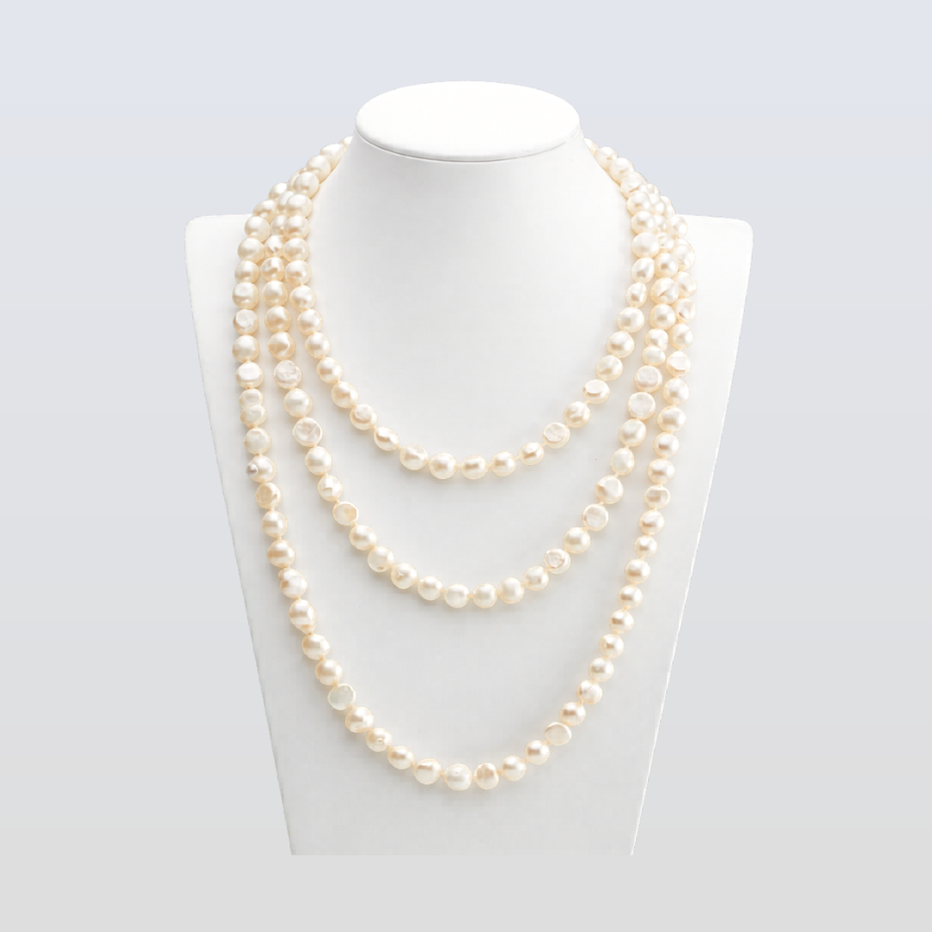 Lared pearl necklace